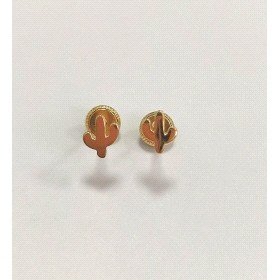 PENDIENTES CACTUS ORO AMARILLO                                        