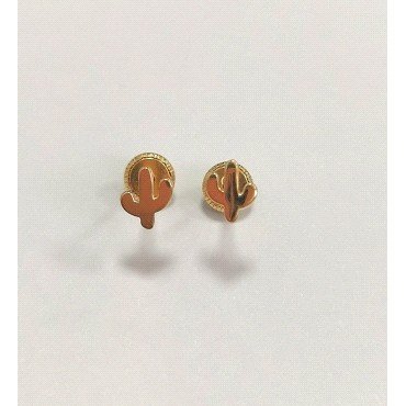 PENDIENTES CACTUS ORO AMARILLO                                        