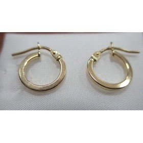 PENDIENTES ARO ORO AMARILLO LISA                                      