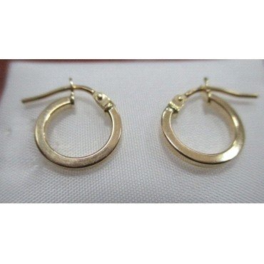 PENDIENTES ARO ORO AMARILLO LISA                                      