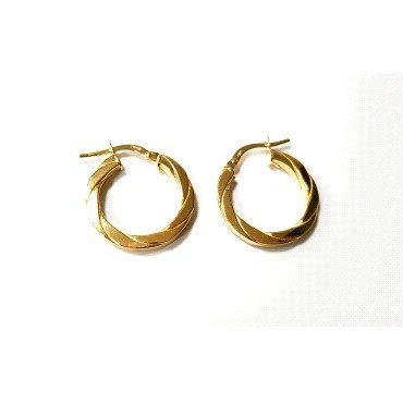 PENDIENTES ARO ORO AMARILLO GALLON                                    