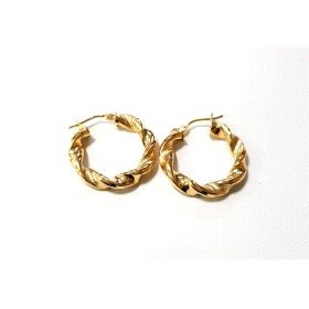 PENDIENTES ARO ORO AMARILLO GALLON                                    