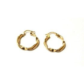 PENDIENTES ARO ORO AMARILLO GALLON                                    