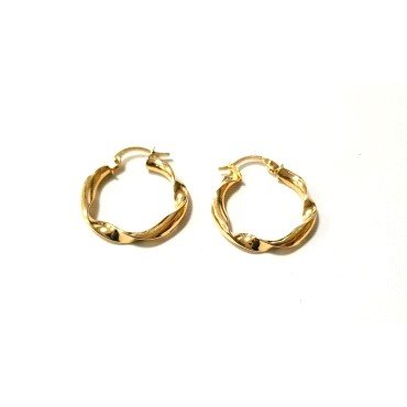 PENDIENTES ARO ORO AMARILLO GALLON                                    