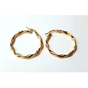PENDIENTES ARO ORO AMARILLO GALLON                                    