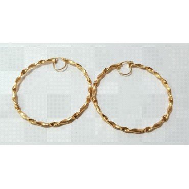 PENDIENTES ARO ORO AMARILLO GALLON                                    