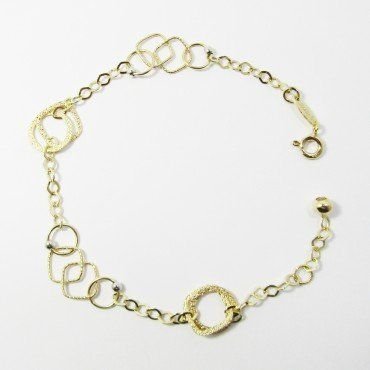 PULSERA SRA. ORO BICOLOR ITALIANO LISO