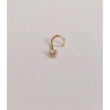 PIERCING  NARIZ ORO AMARILLO PIEDRA                                   