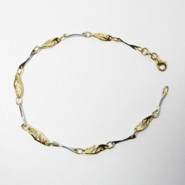 PULSERA SRA. ORO BICOLOR ITALIANO LISO