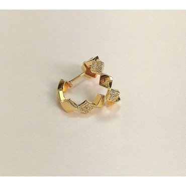 PENDIENTES ARO ORO AMARILLO PIEDRA                                    