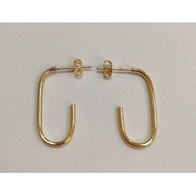PENDIENTES ARO ORO AMARILLO LISA                                      