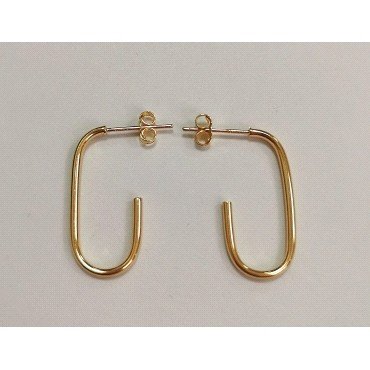 PENDIENTES ARO ORO AMARILLO LISA                                      