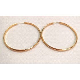 PENDIENTES ARO ORO AMARILLO LISA                                      
