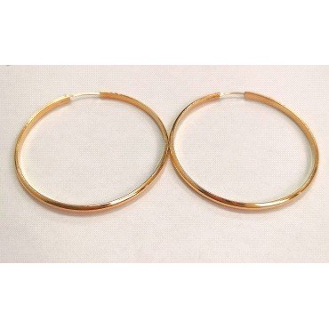 PENDIENTES ARO ORO AMARILLO LISA                                      