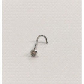 PIERCING ORO BLANCO PIEDRA                                            