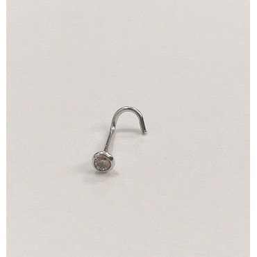 PIERCING ORO BLANCO PIEDRA                                            