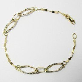 PULSERA SRA. ORO BICOLOR ITALIANO LISO