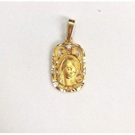 MEDALLAS ORO AMARILLO PIEDRA                                          