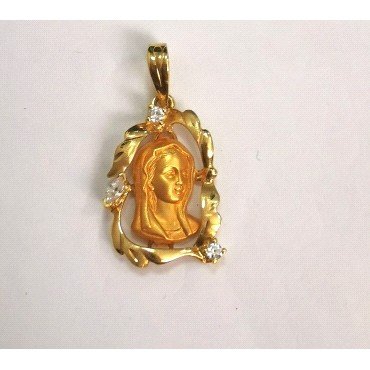 MEDALLAS ORO AMARILLO PIEDRA                                          