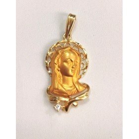MEDALLAS ORO AMARILLO PIEDRA                                          