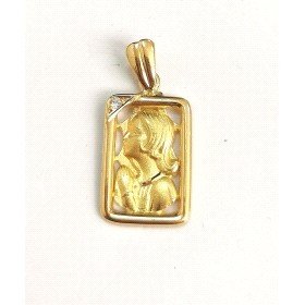 MEDALLAS ORO AMARILLO PIEDRA                                          
