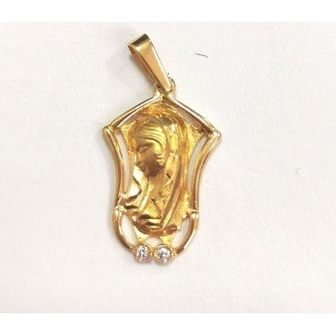 MEDALLAS ORO AMARILLO PIEDRA                                          