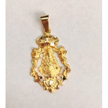 MEDALLAS VIRGEN DEL ROCIO ORO AMARILLO                                