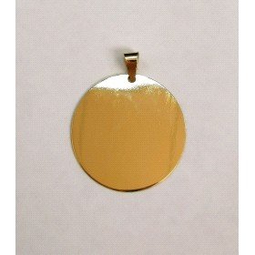MEDALLAS  CHAPA REDONDA ORO AMARILLO                                  