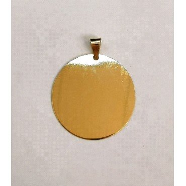 MEDALLAS  CHAPA REDONDA ORO AMARILLO                                  
