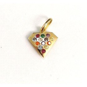 COLGANTE ORO AMARILLO  DIAMAMNTE PIEDRA                               