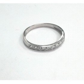SORTIJA ORO BLANCO PIEDRA                                             