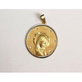MEDALLAS ORO BICOLOR VIRGEN NIÑA                                      