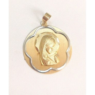 MEDALLAS ORO BICOLOR VIRGEN NIÑA                                      
