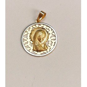 MEDALLAS ORO BICOLOR VIRGEN NIÑA                                      