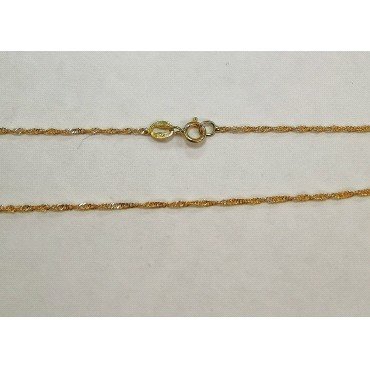 CADENAS ORO AMARILLO SINGAPUR 50CM                                    