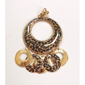 COLGANTE AMARILLO FETICHE LEOPARDO                                    