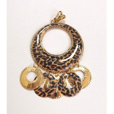COLGANTE AMARILLO FETICHE LEOPARDO                                    