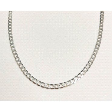 CADENAS  ORO BLANCO 50 CM. BARBADA                                    