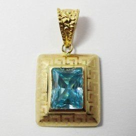 COLGANTE ORO AMARILLO PIEDRA