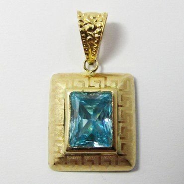 COLGANTE ORO AMARILLO PIEDRA