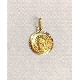MEDALLAS ORO AMARILLO VIRGEN NIÑA                                     