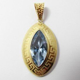 COLGANTE ORO AMARILLO PIEDRA