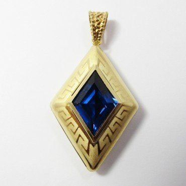 COLGANTE ORO AMARILLO PIEDRA