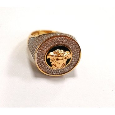 SELLO CABALLERO ORO AMARILLO PIEDRA VERSACE                           