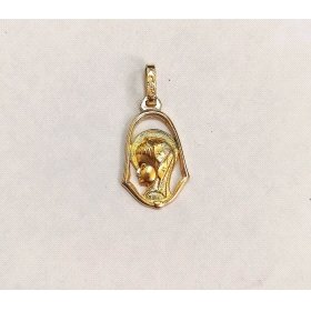 MEDALLAS ORO AMARILLO VIRGEN NIÑA                                     