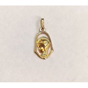 MEDALLAS ORO AMARILLO VIRGEN NIÑA                                     