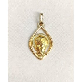 MEDALLAS ORO AMARILLO VIRGEN NIÑA                                     