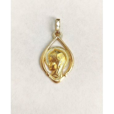 MEDALLAS ORO AMARILLO VIRGEN NIÑA                                     