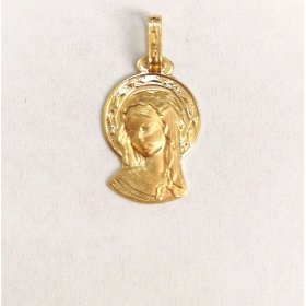 MEDALLAS ORO AMARILLO VIRGEN NIÑA                                     