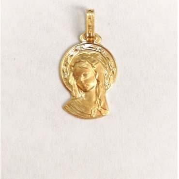 MEDALLAS ORO AMARILLO VIRGEN NIÑA                                     